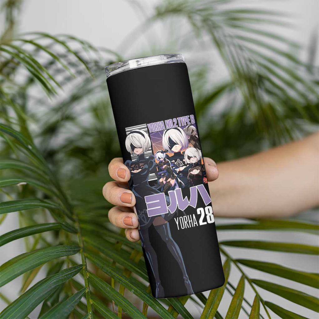 2B Nier Automata Skinny Tumbler Anime Style