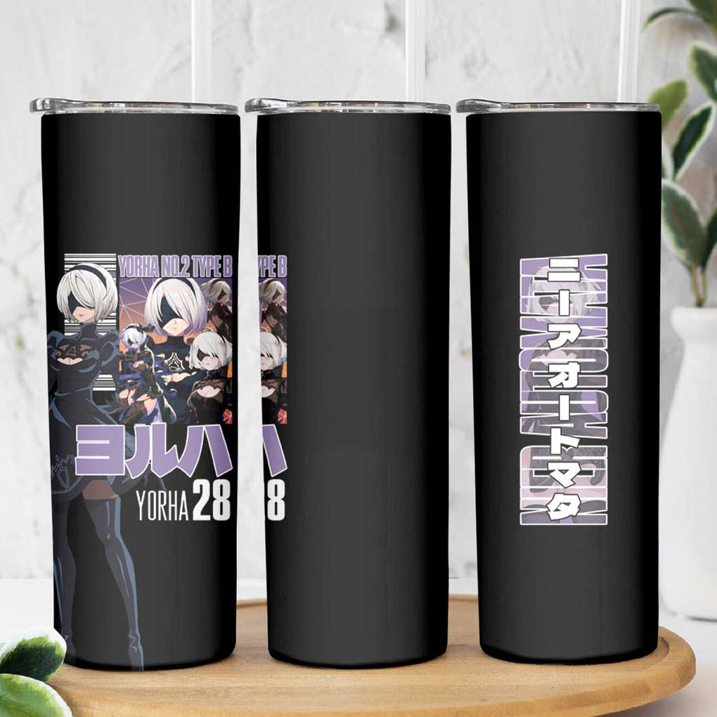 2B Nier Automata Skinny Tumbler Anime Style