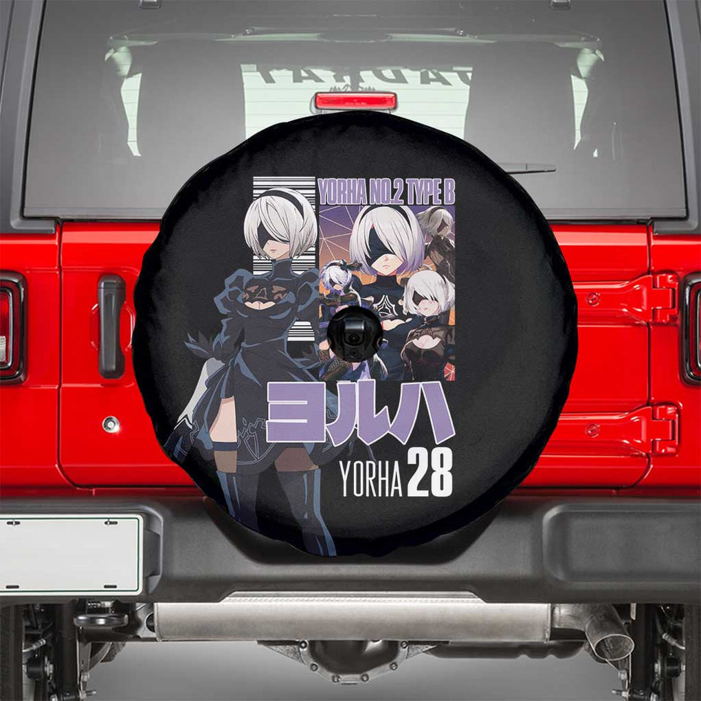 2B Nier Automata Spare Tire Cover Anime Style