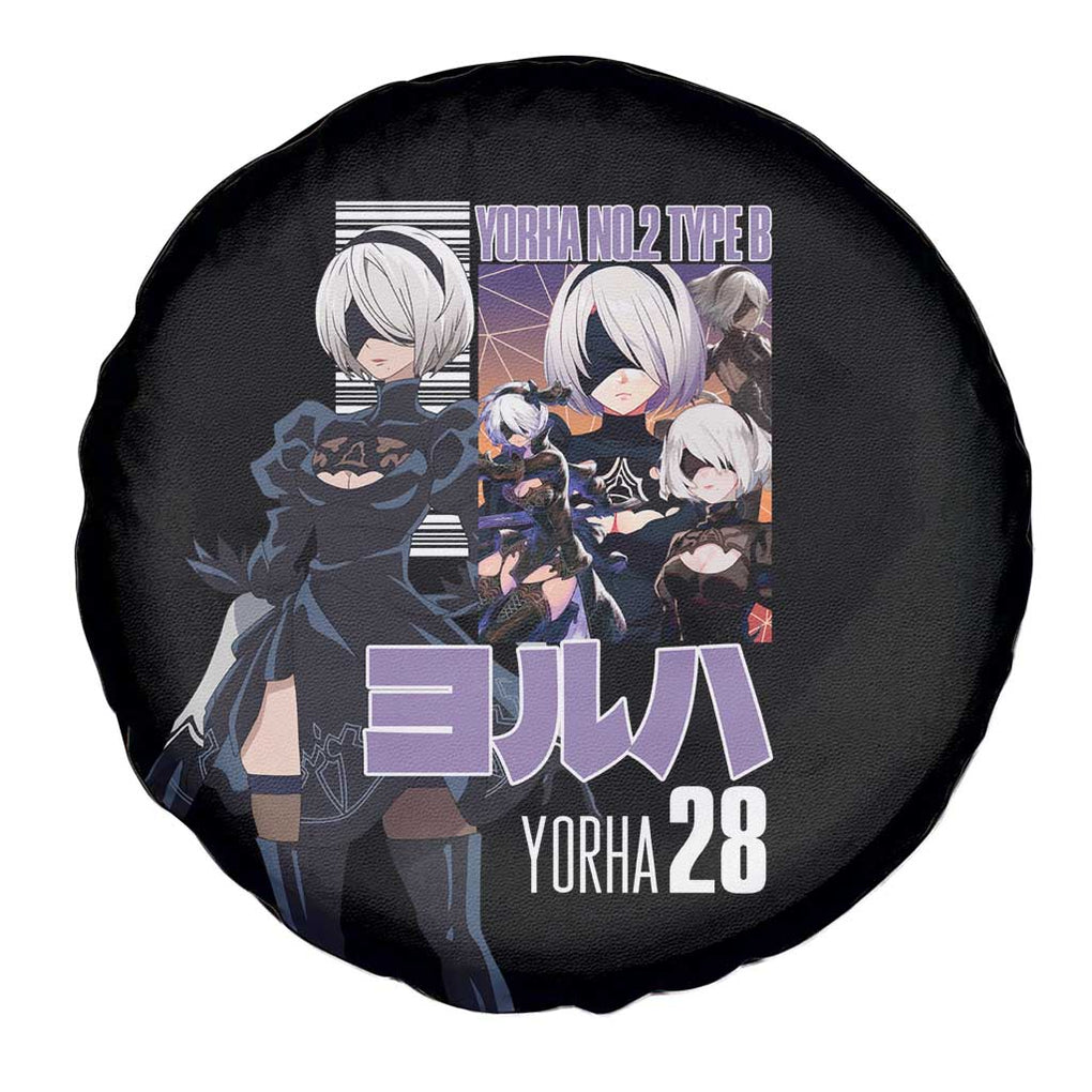 2B Nier Automata Spare Tire Cover Anime Style