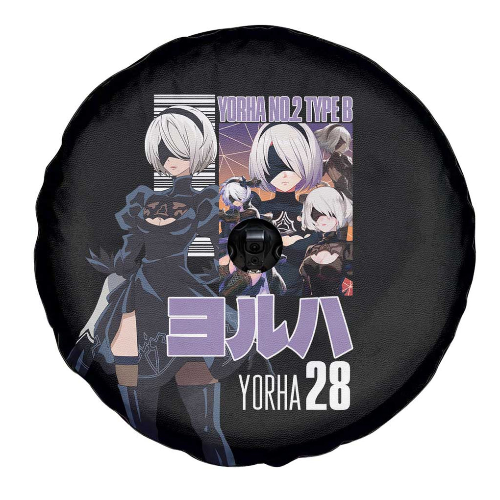 2B Nier Automata Spare Tire Cover Anime Style