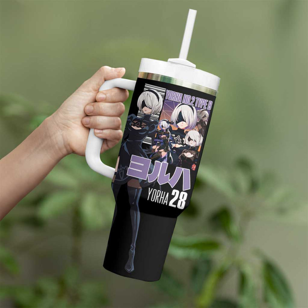 2B Nier Automata Tumbler With Handle Anime Style