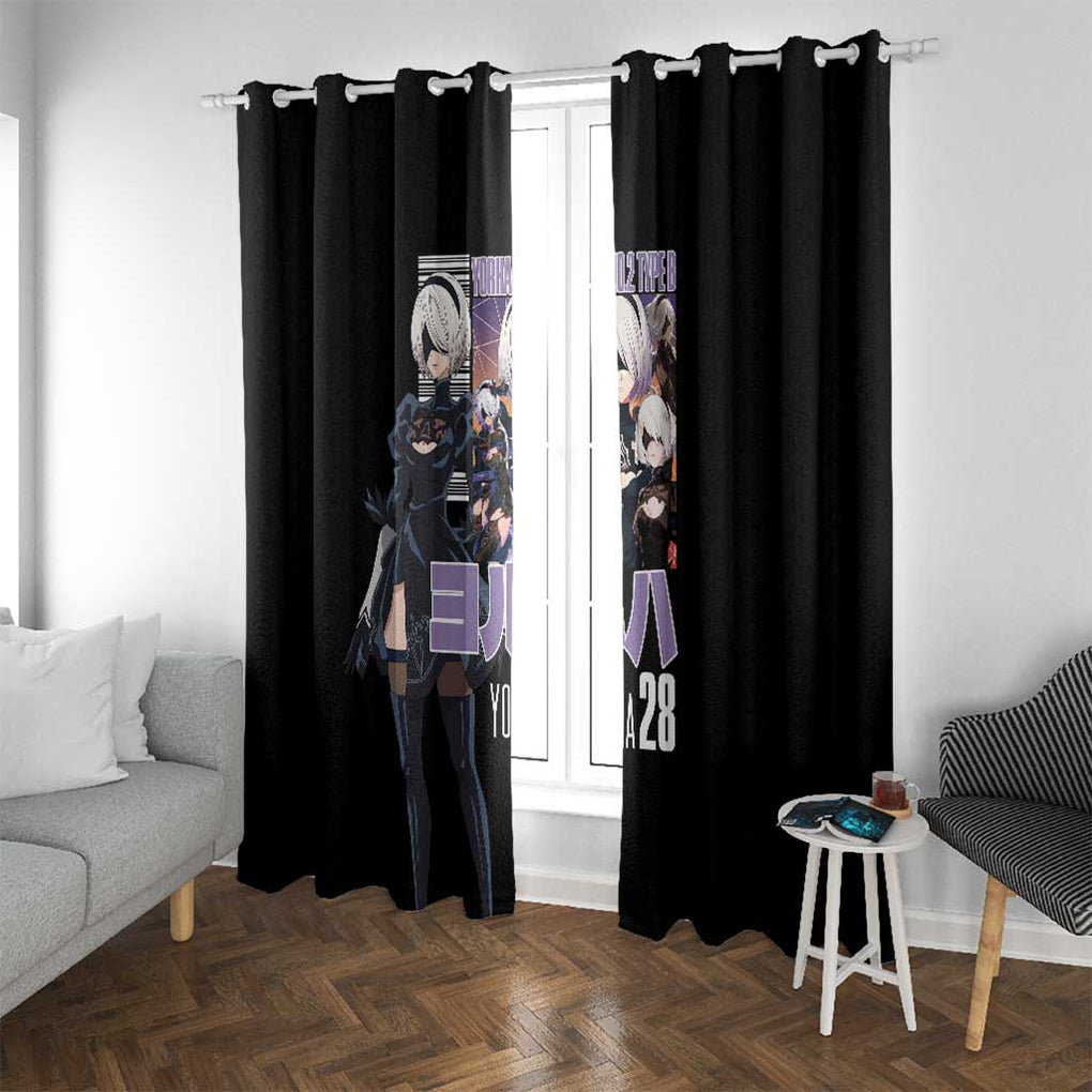 2B Nier Automata Window Curtain Anime Style
