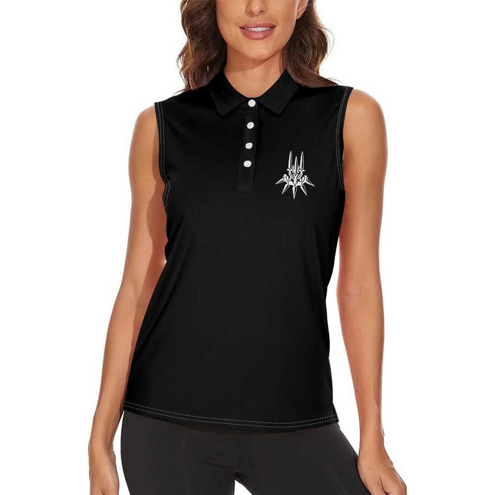 2B Nier Automata Women Sleeveless Polo Shirt Anime Style