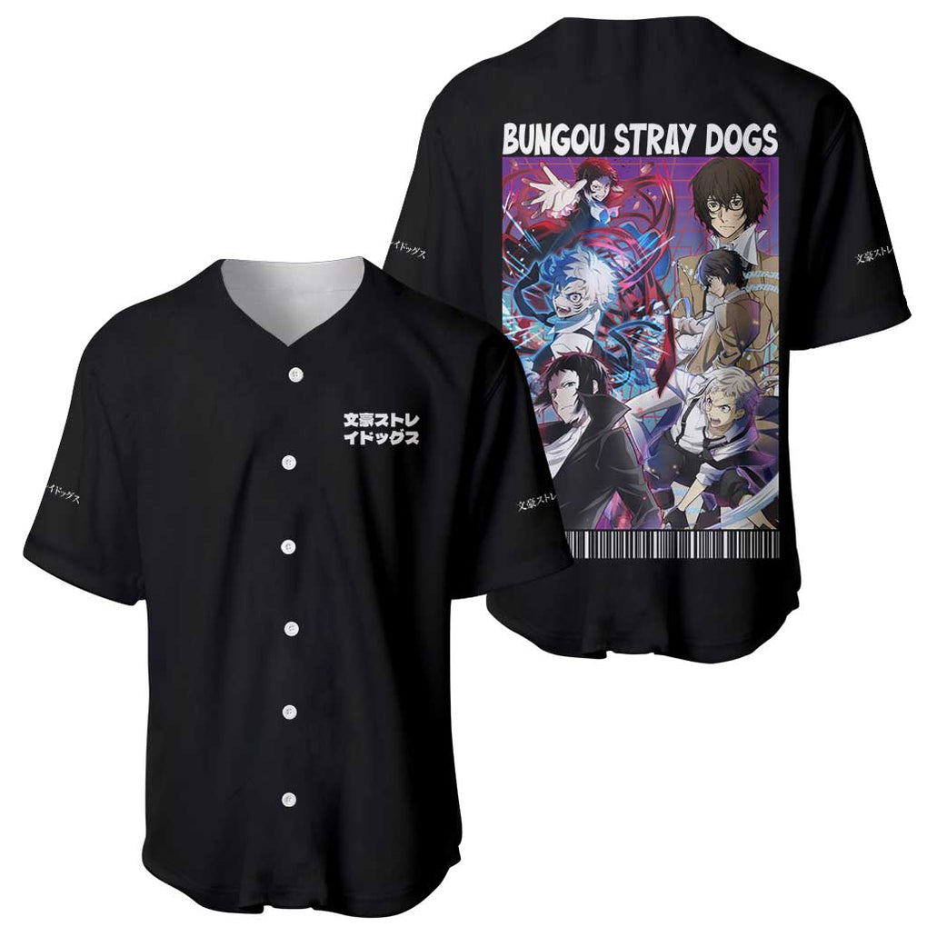Bungou Stray Dogs Baseball Jersey Anime Style