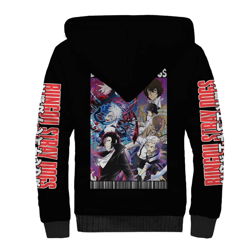 Bungou Stray Dogs Sherpa Hoodie Anime Style