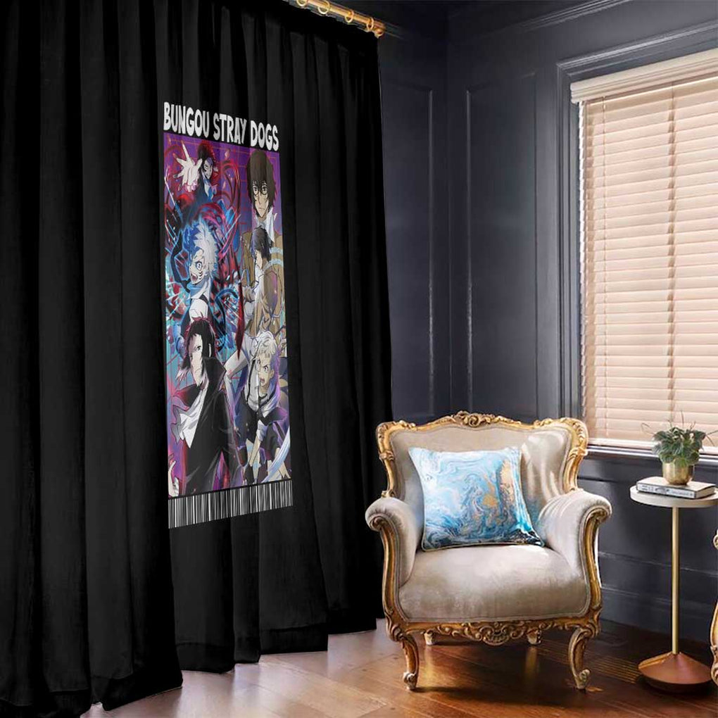 Bungou Stray Dogs Window Curtain Anime Style