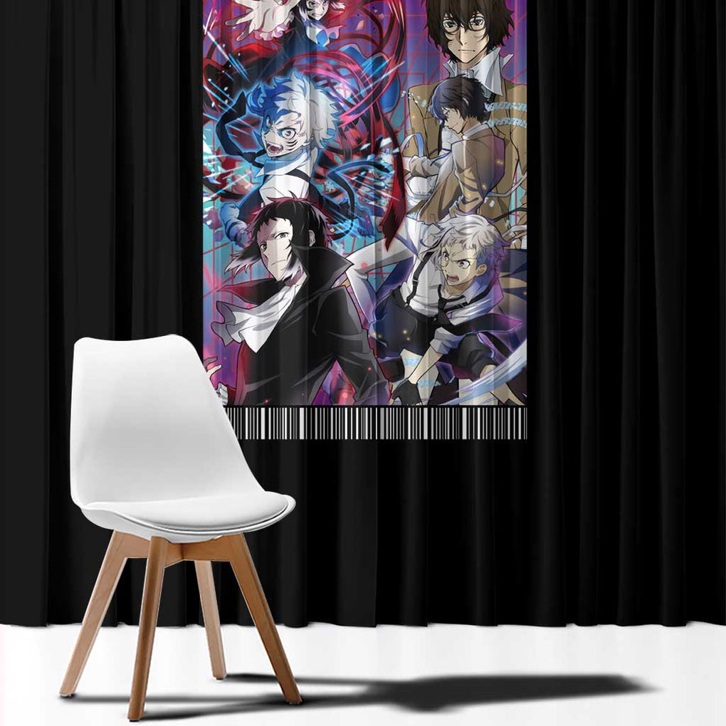 Bungou Stray Dogs Window Curtain Anime Style