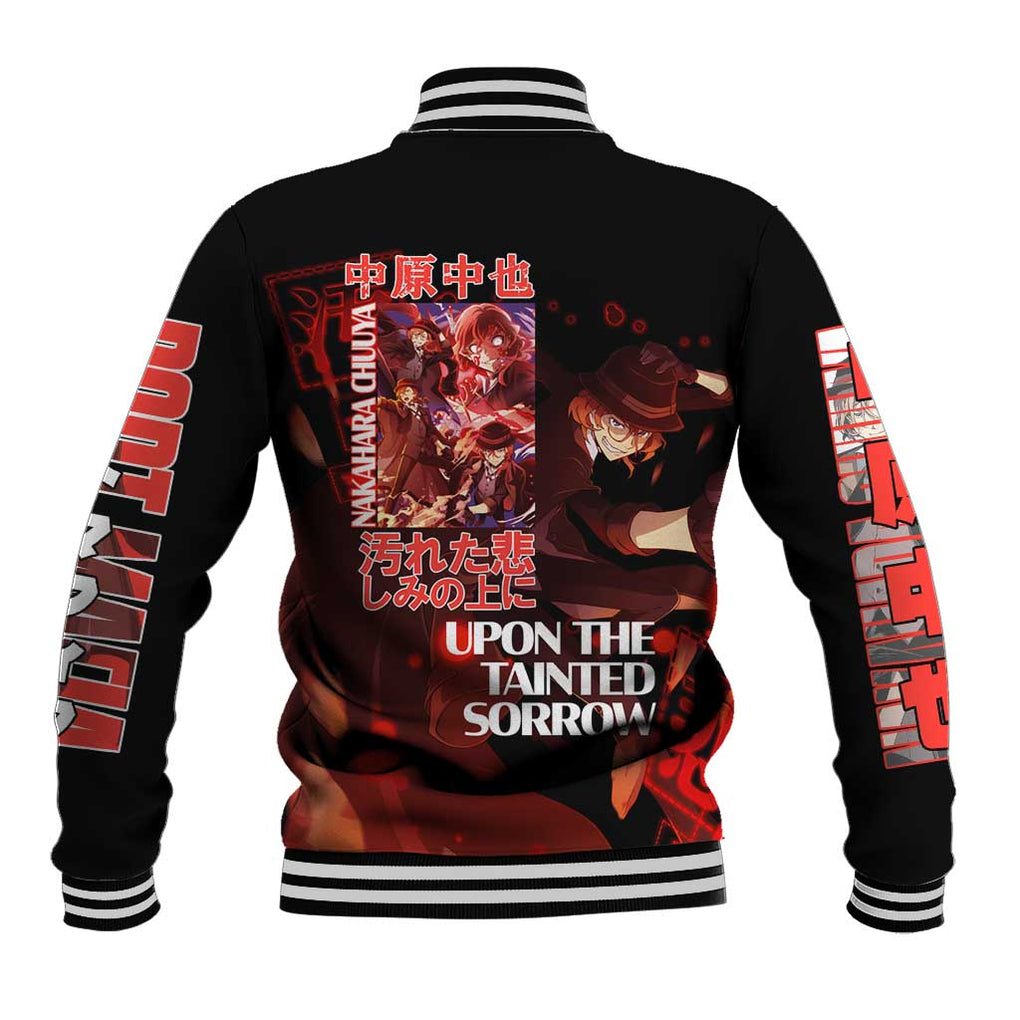 Nakahara Chuuya Bungou Stray Dogs Baseball Jacket Anime Style