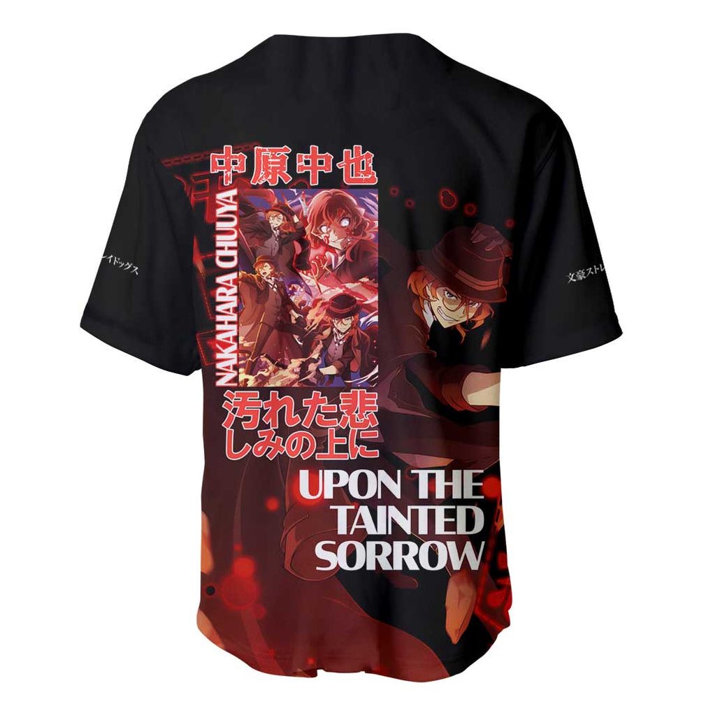 Nakahara Chuuya Bungou Stray Dogs Baseball Jersey Anime Style