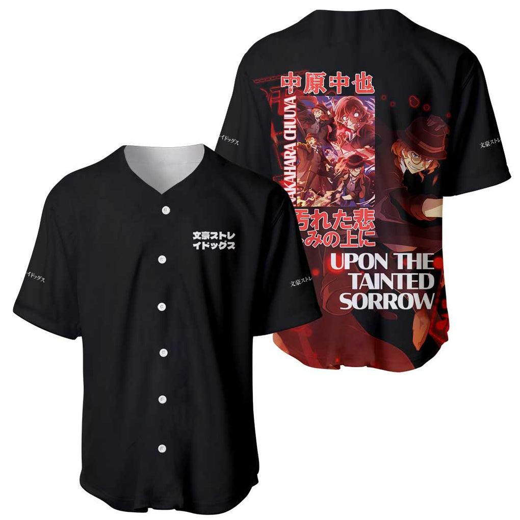 Nakahara Chuuya Bungou Stray Dogs Baseball Jersey Anime Style