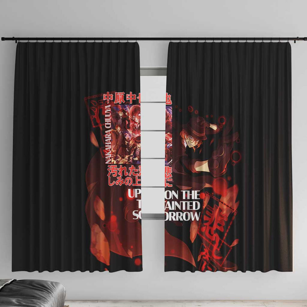 Nakahara Chuuya Bungou Stray Dogs Window Curtain Anime Style