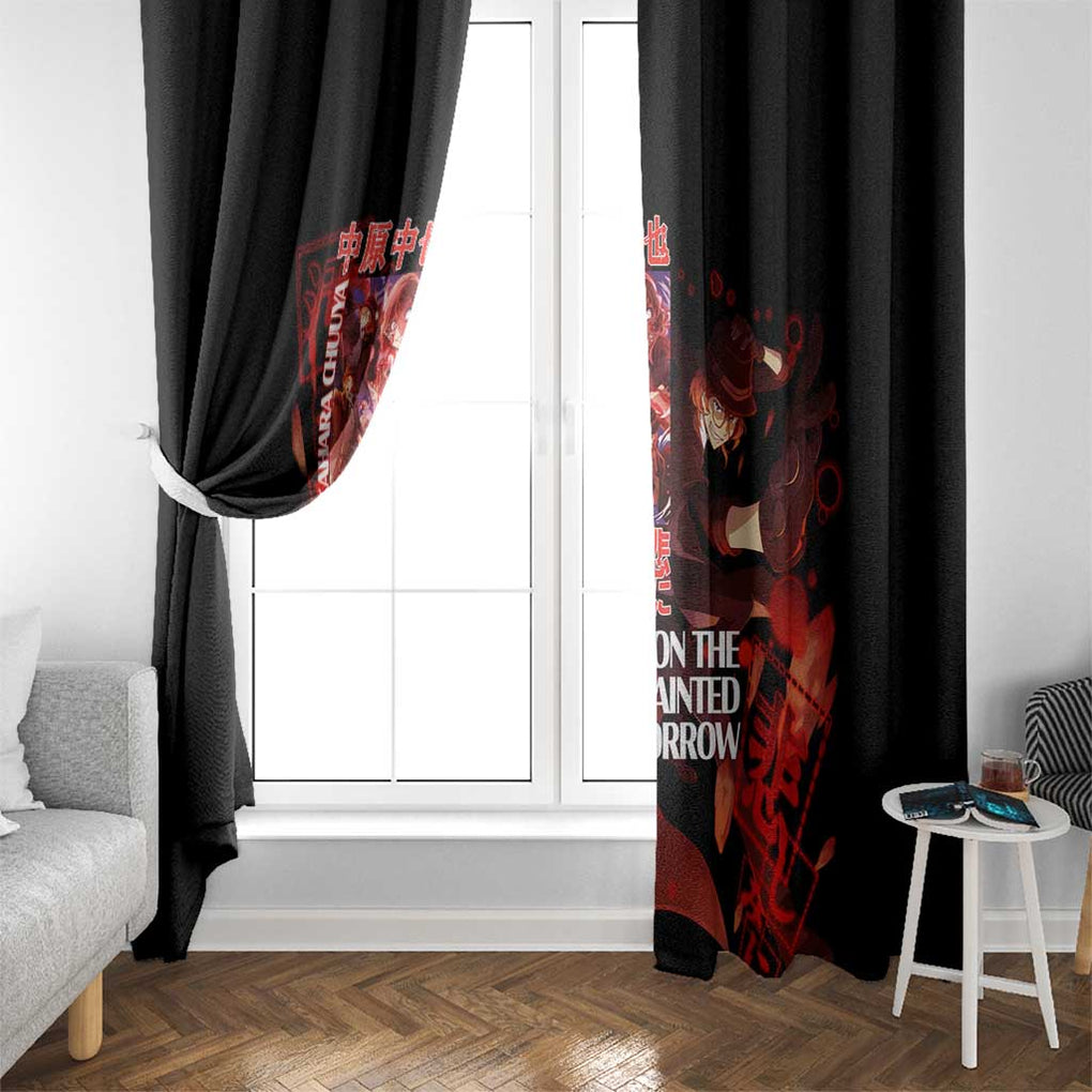 Nakahara Chuuya Bungou Stray Dogs Window Curtain Anime Style