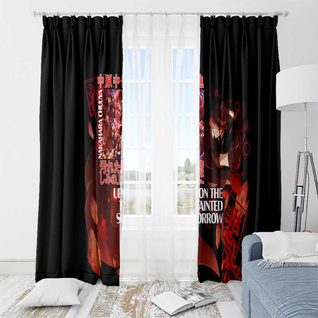 Nakahara Chuuya Bungou Stray Dogs Window Curtain Anime Style