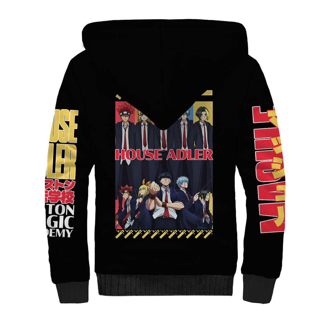 House Adler Mashle Sherpa Hoodie Anime Style