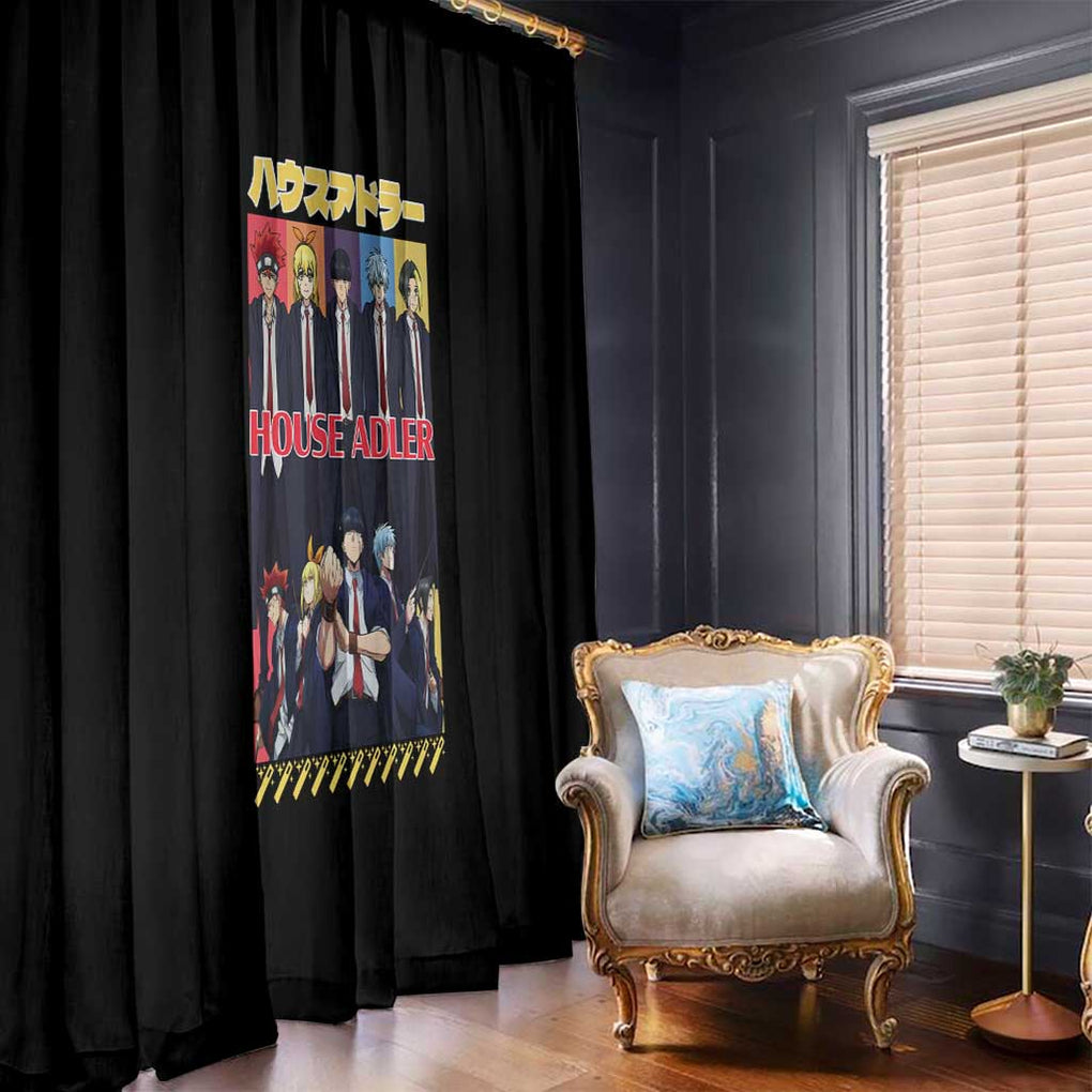 House Adler Mashle Window Curtain Anime Style