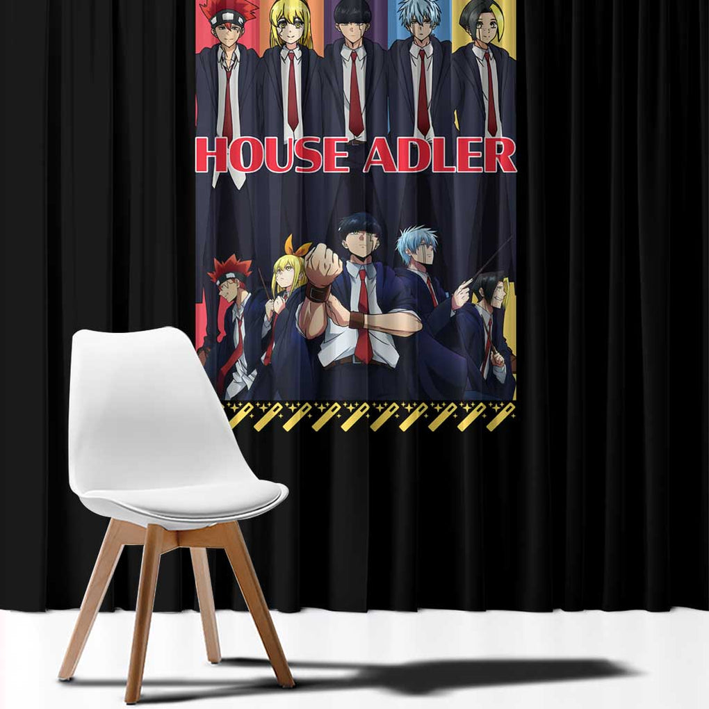 House Adler Mashle Window Curtain Anime Style