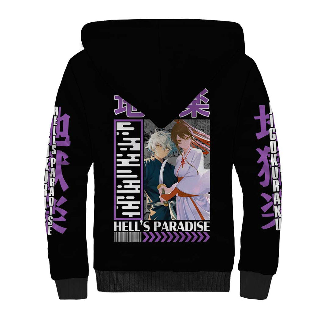 Jigokuraku Hell’s Paradise Sherpa Hoodie Anime Style
