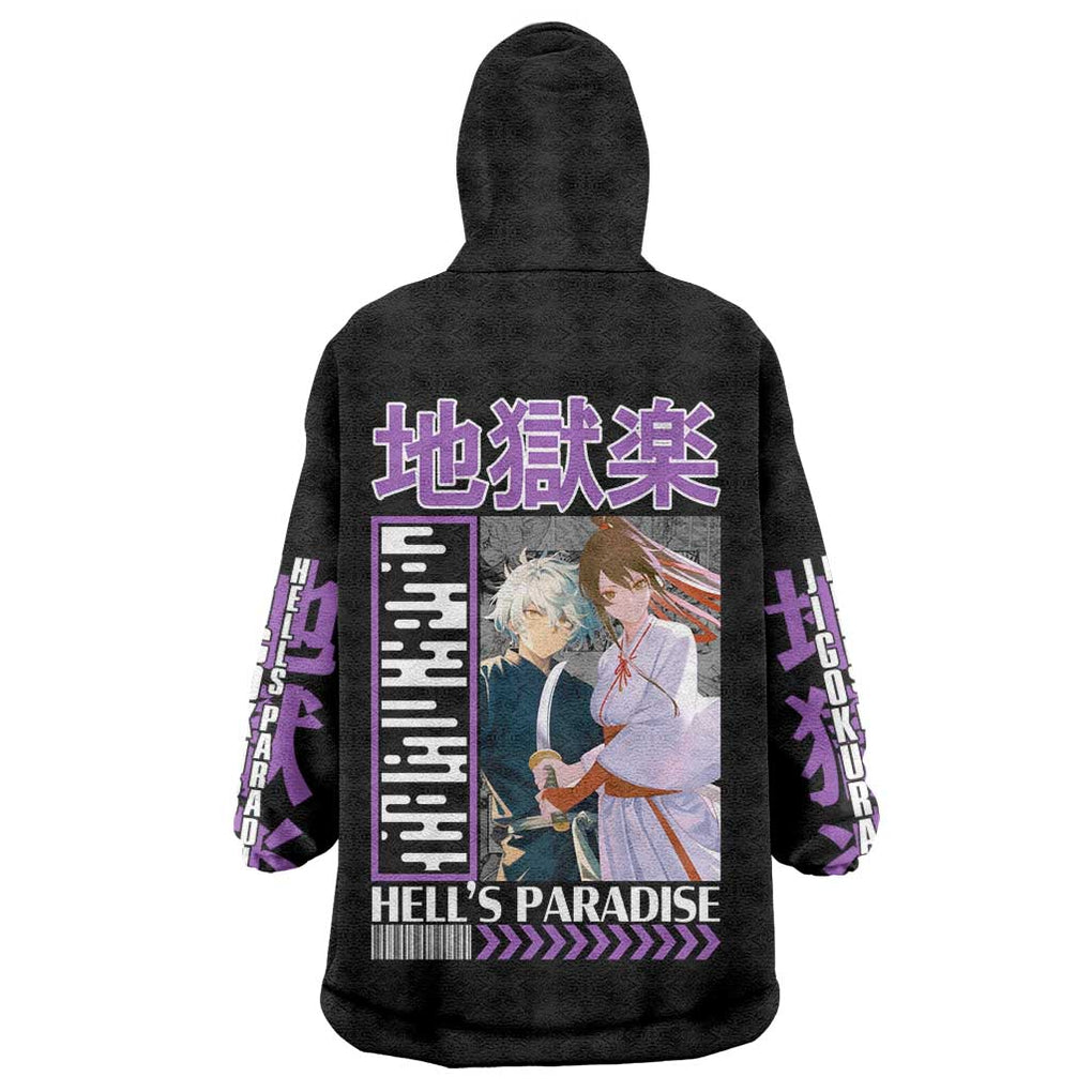 Jigokuraku Hell’s Paradise Wearable Blanket Hoodie Anime Style