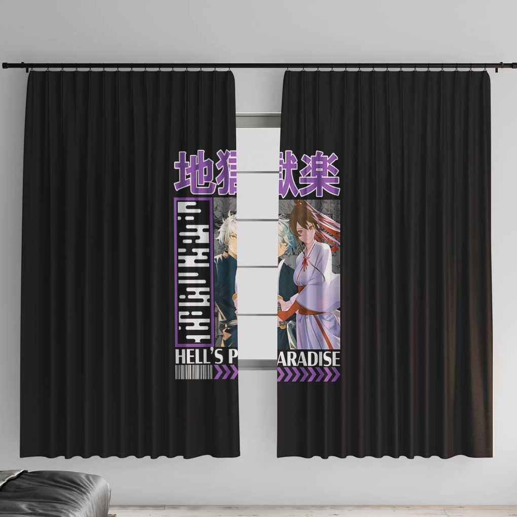Jigokuraku Hell’s Paradise Window Curtain Anime Style