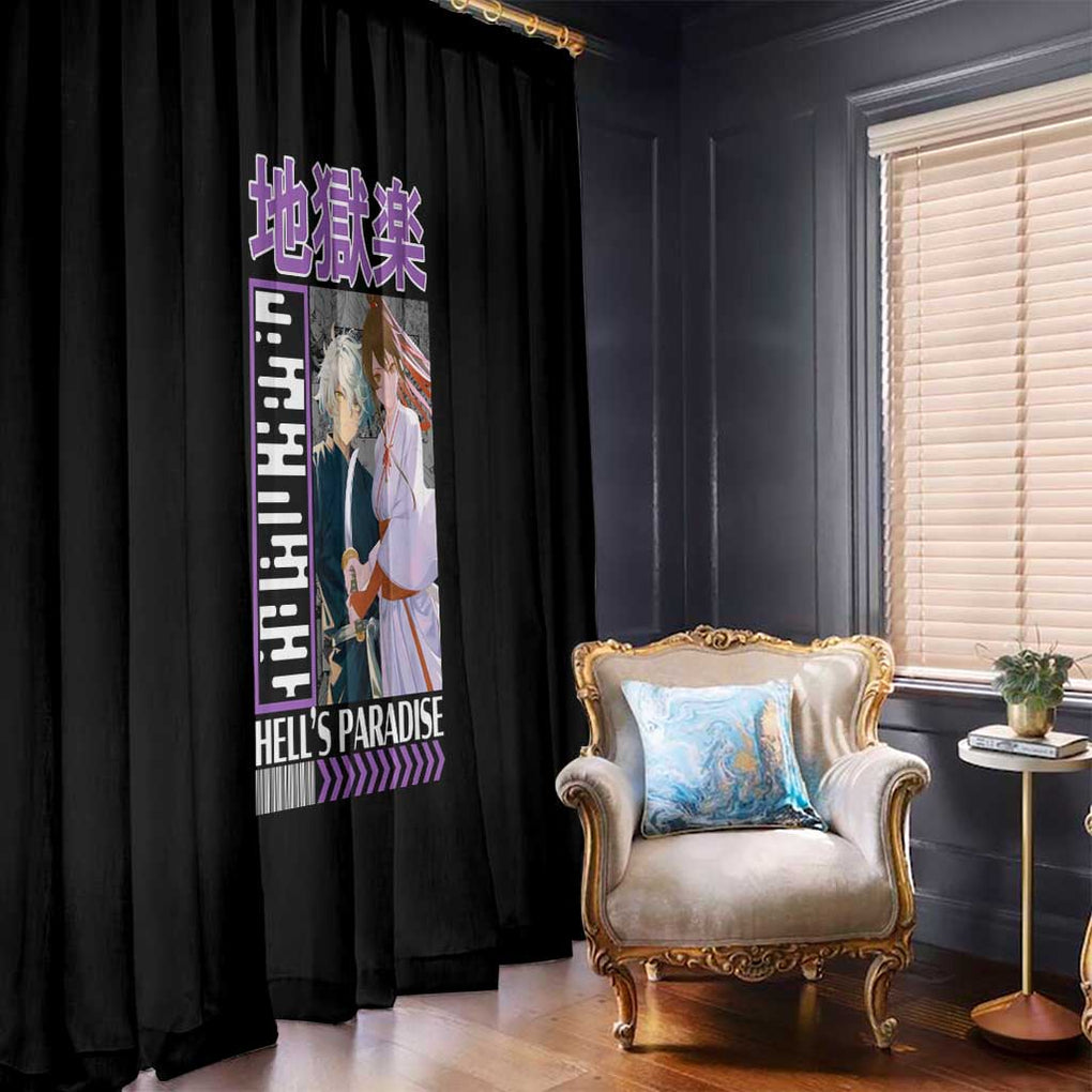 Jigokuraku Hell’s Paradise Window Curtain Anime Style