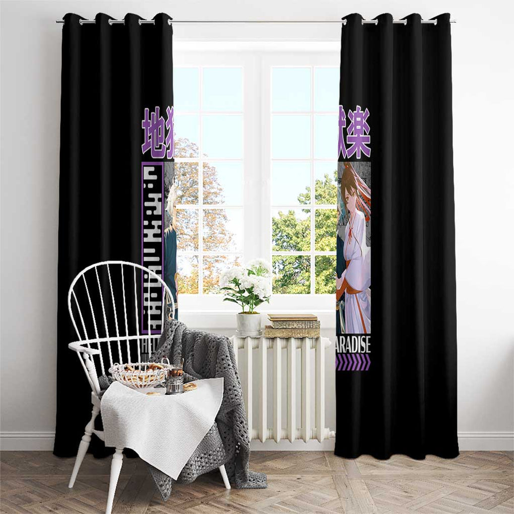 Jigokuraku Hell’s Paradise Window Curtain Anime Style