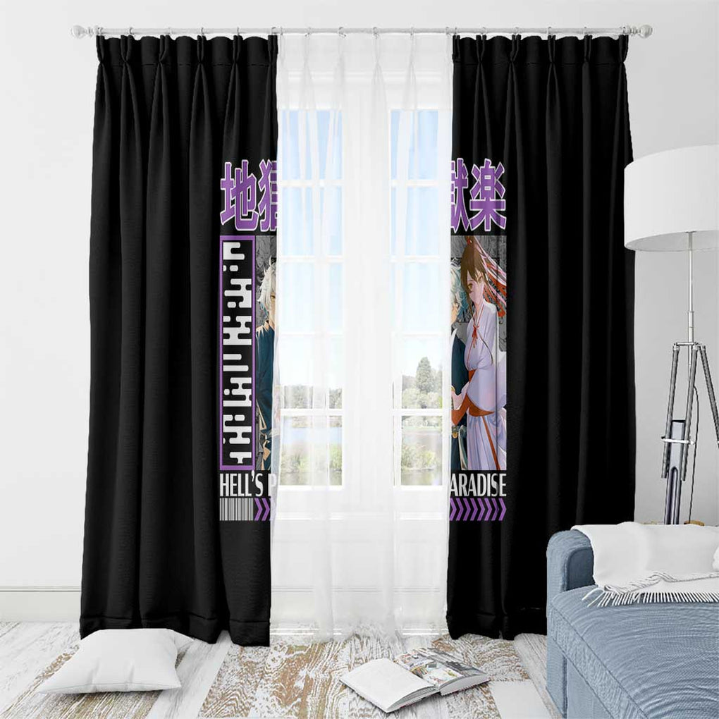 Jigokuraku Hell’s Paradise Window Curtain Anime Style