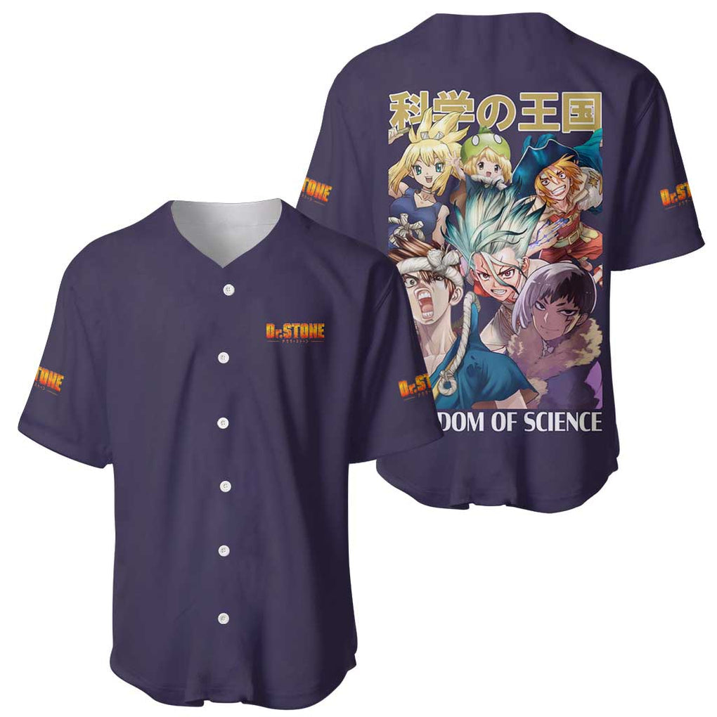 Kingdom of Science Dr. Stone Baseball Jersey Anime Style