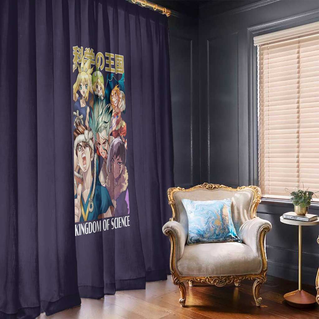 Kingdom of Science Dr. Stone Window Curtain Anime Style