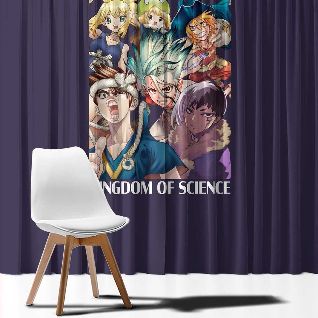 Kingdom of Science Dr. Stone Window Curtain Anime Style