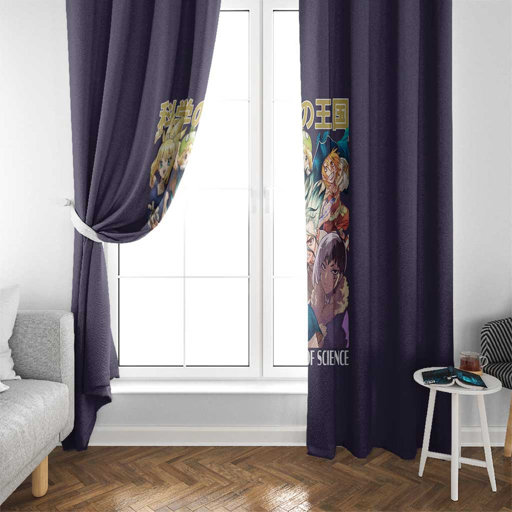 Kingdom of Science Dr. Stone Window Curtain Anime Style