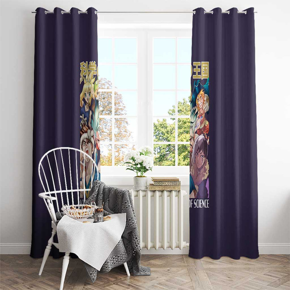 Kingdom of Science Dr. Stone Window Curtain Anime Style