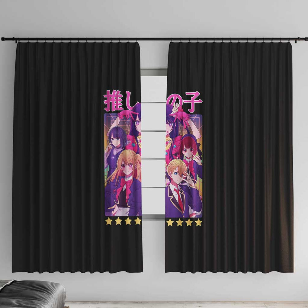 Oshi no Ko Window Curtain Anime Style