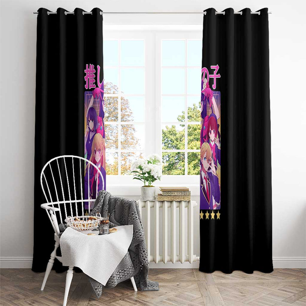 Oshi no Ko Window Curtain Anime Style
