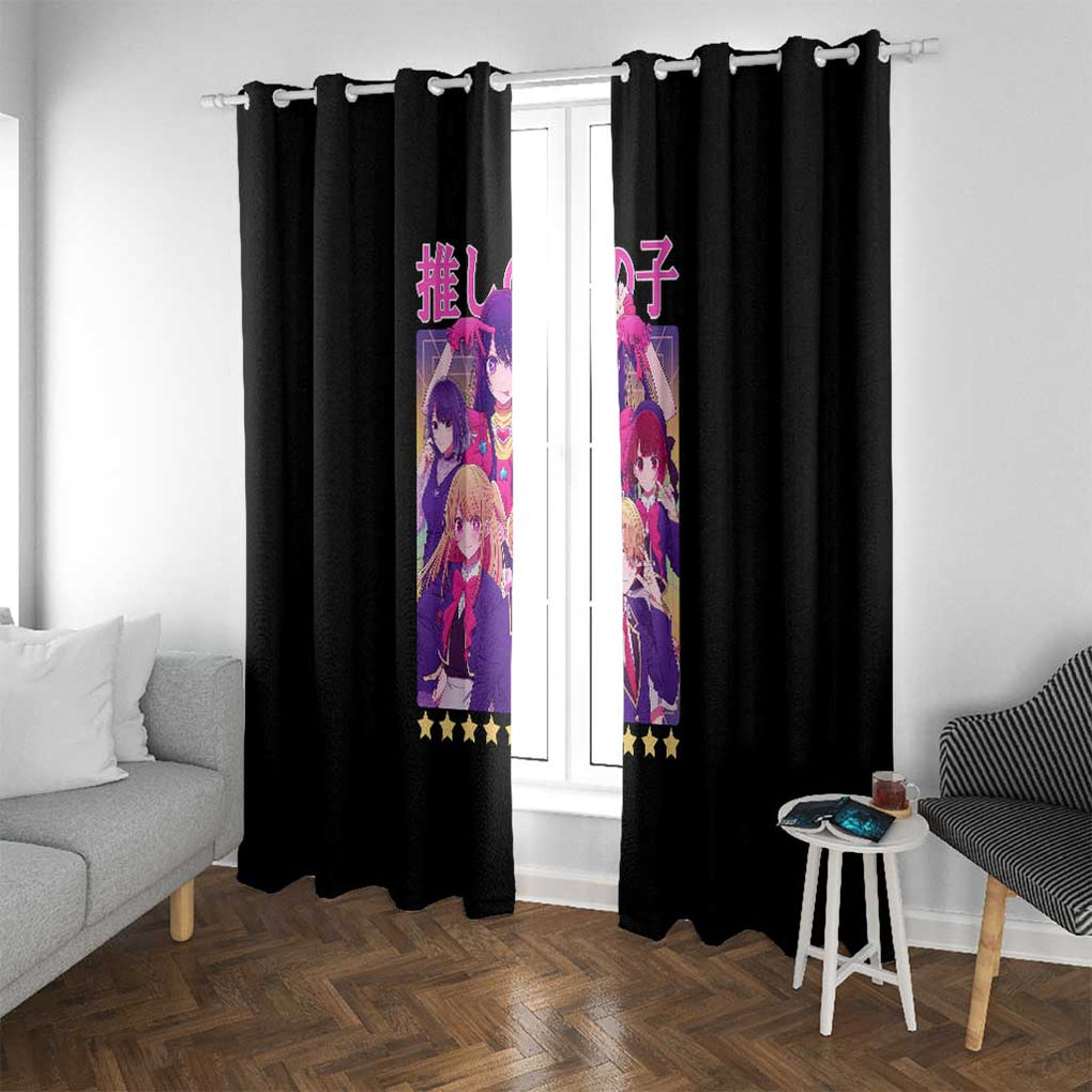 Oshi no Ko Window Curtain Anime Style