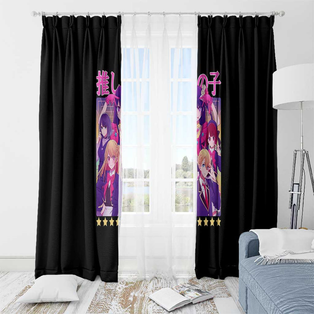 Oshi no Ko Window Curtain Anime Style