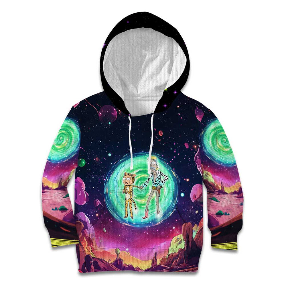 Rick and Morty Tiger King Kid Hoodie Trippy Style