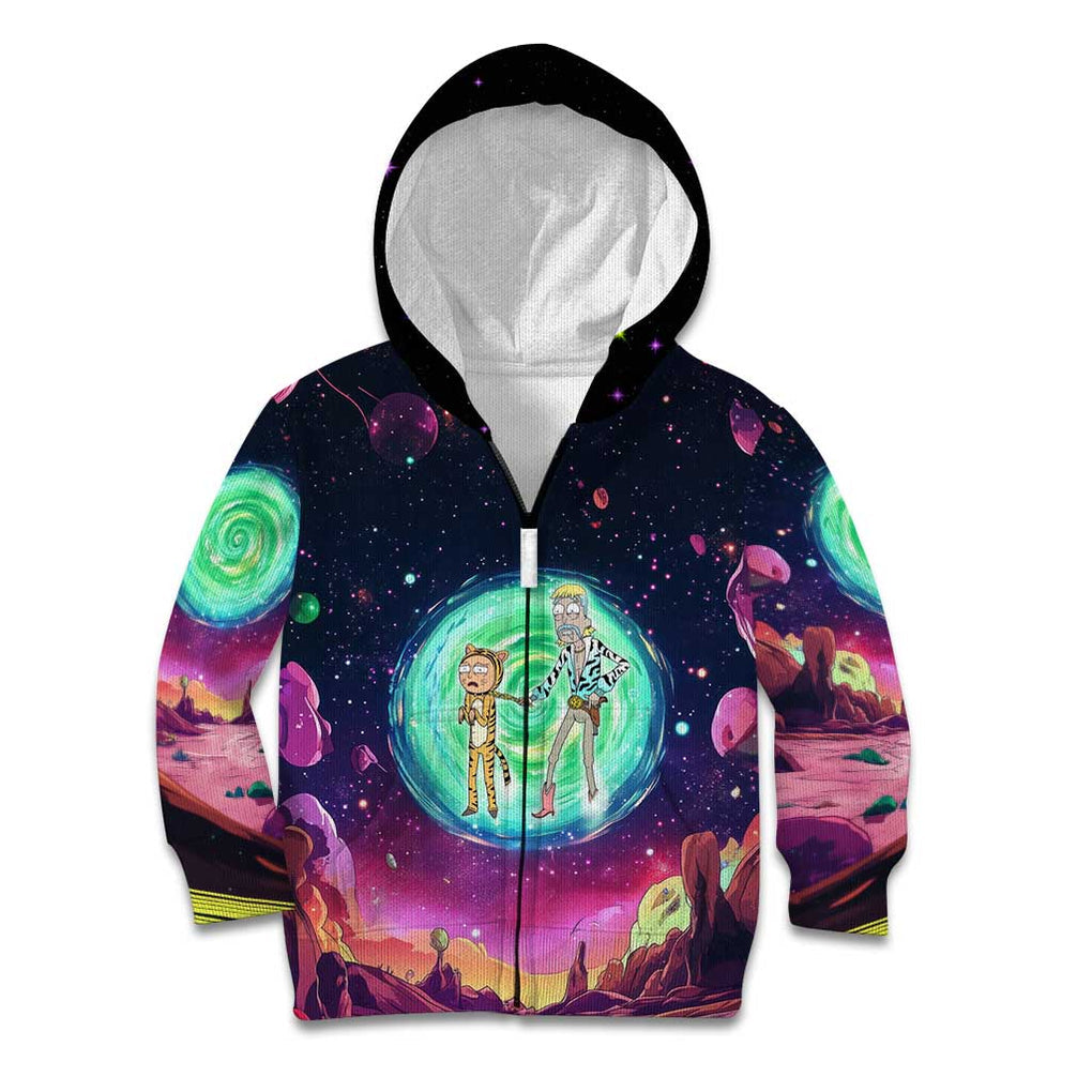 Rick and Morty Tiger King Kid Hoodie Trippy Style