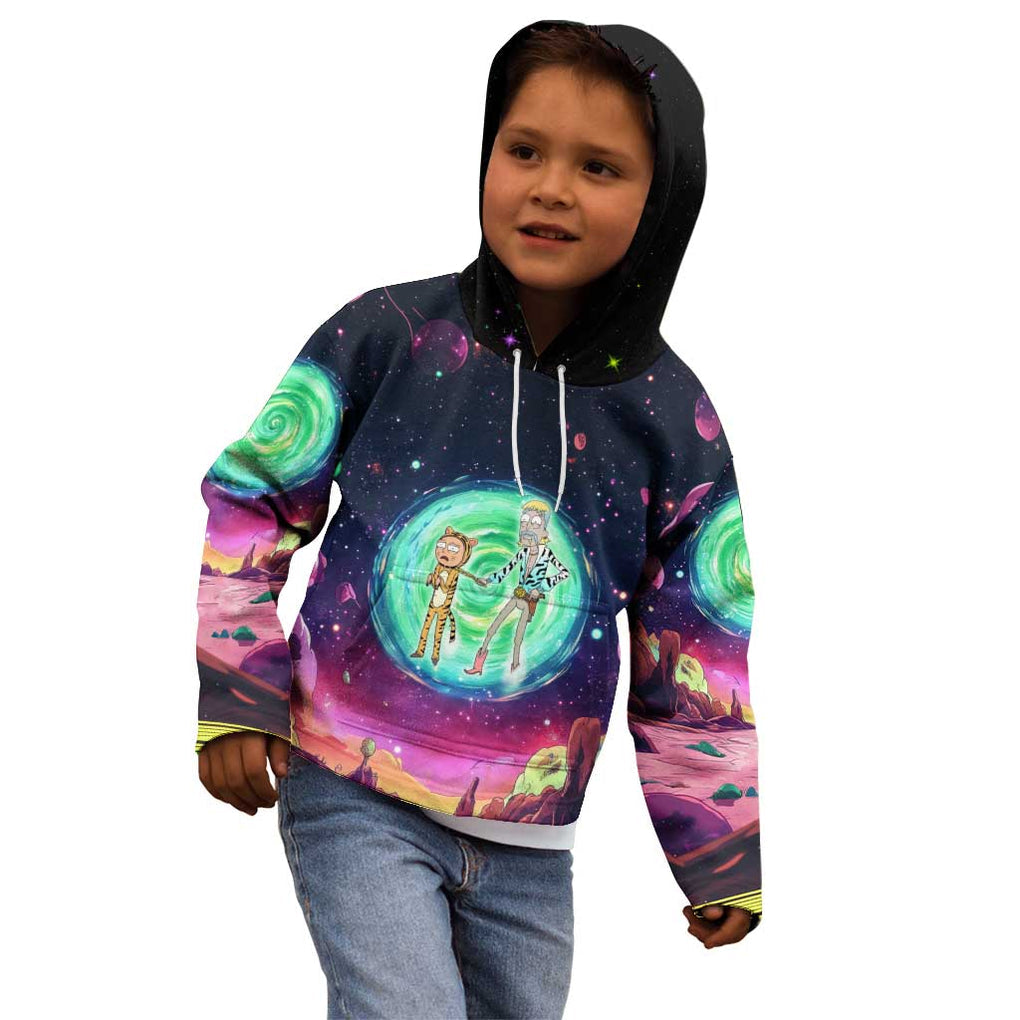 Rick and Morty Tiger King Kid Hoodie Trippy Style