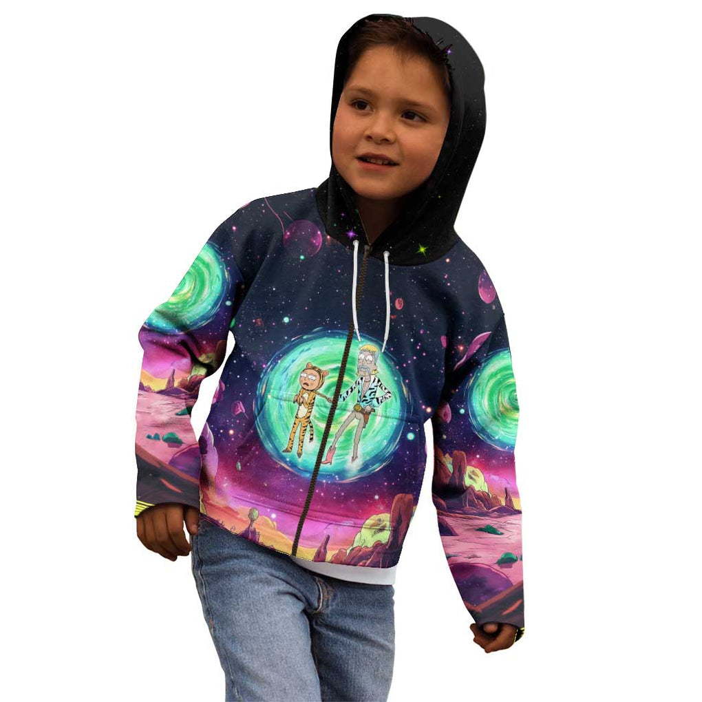 Rick and Morty Tiger King Kid Hoodie Trippy Style