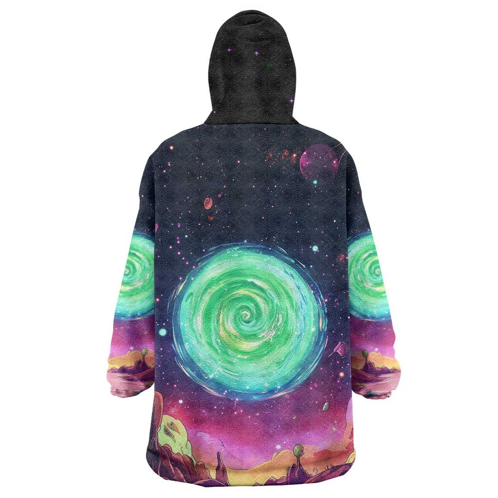 Rick and Morty Tiger King Wearable Blanket Hoodie Trippy Style