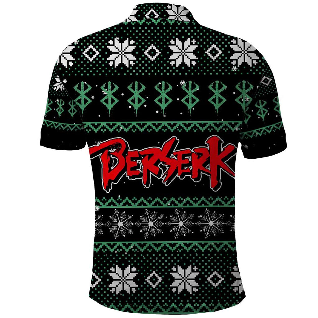 Serpico - Berserk Polo Shirt Anime Mix Christmas Style