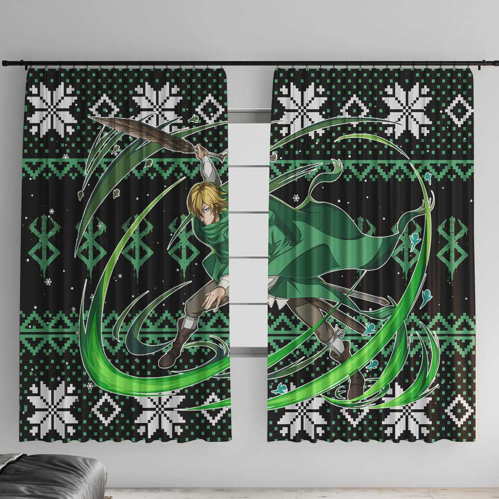Serpico - Berserk Window Curtain Anime Mix Christmas Style