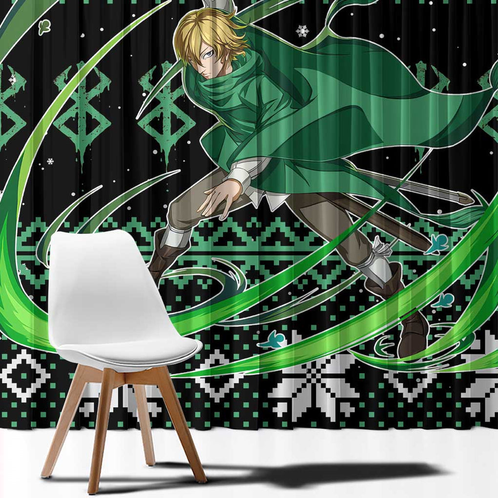 Serpico - Berserk Window Curtain Anime Mix Christmas Style