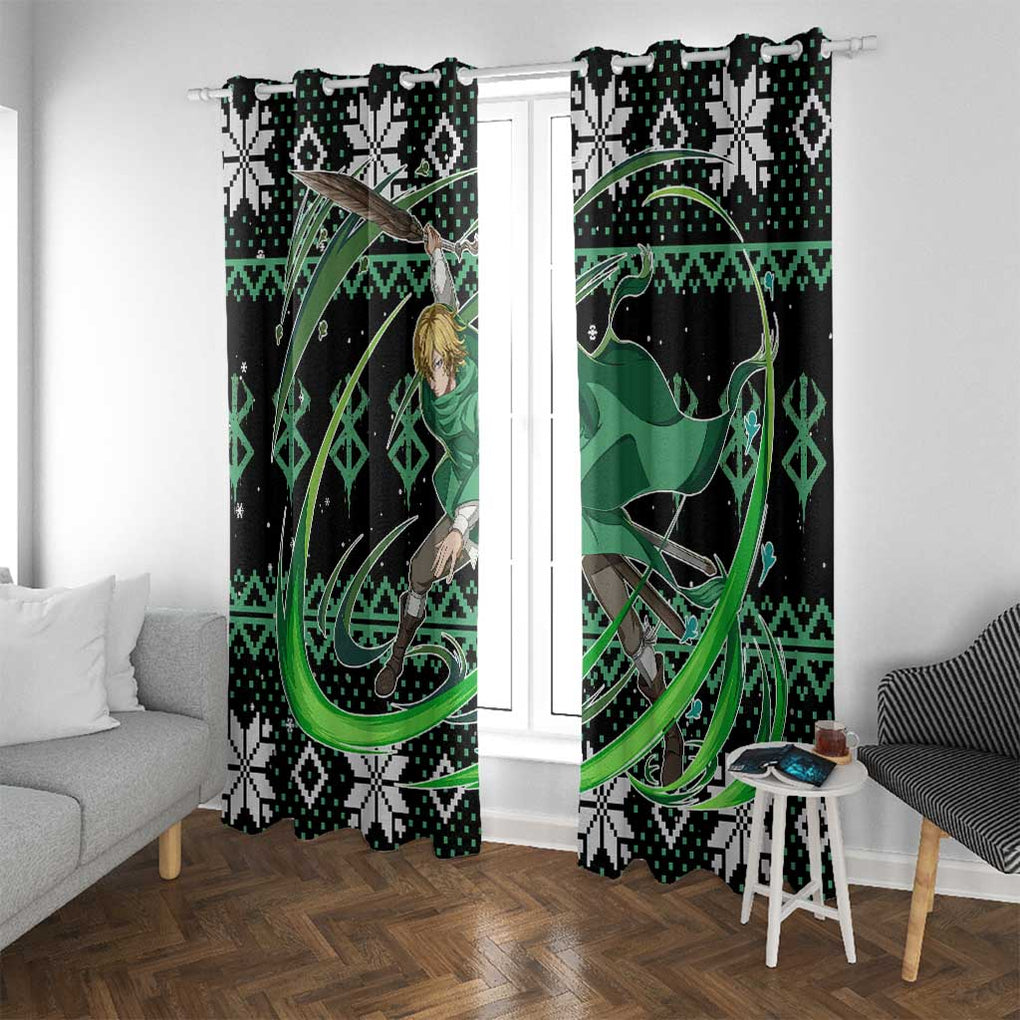Serpico - Berserk Window Curtain Anime Mix Christmas Style
