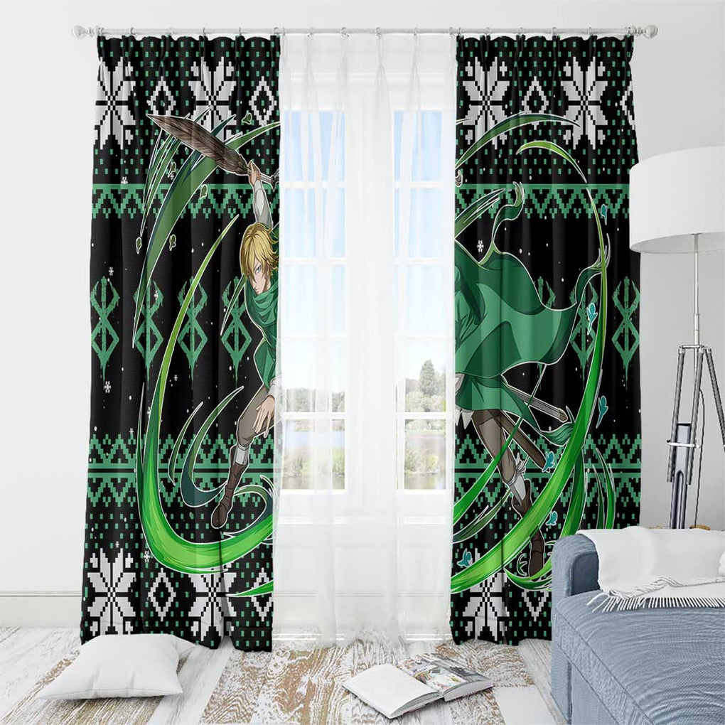 Serpico - Berserk Window Curtain Anime Mix Christmas Style