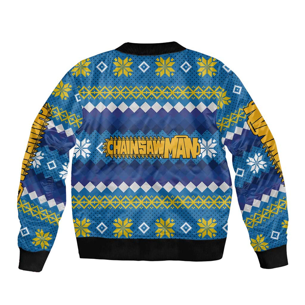 Power - Chainsaw Man Bomber Jacket Anime Mix Christmas Style