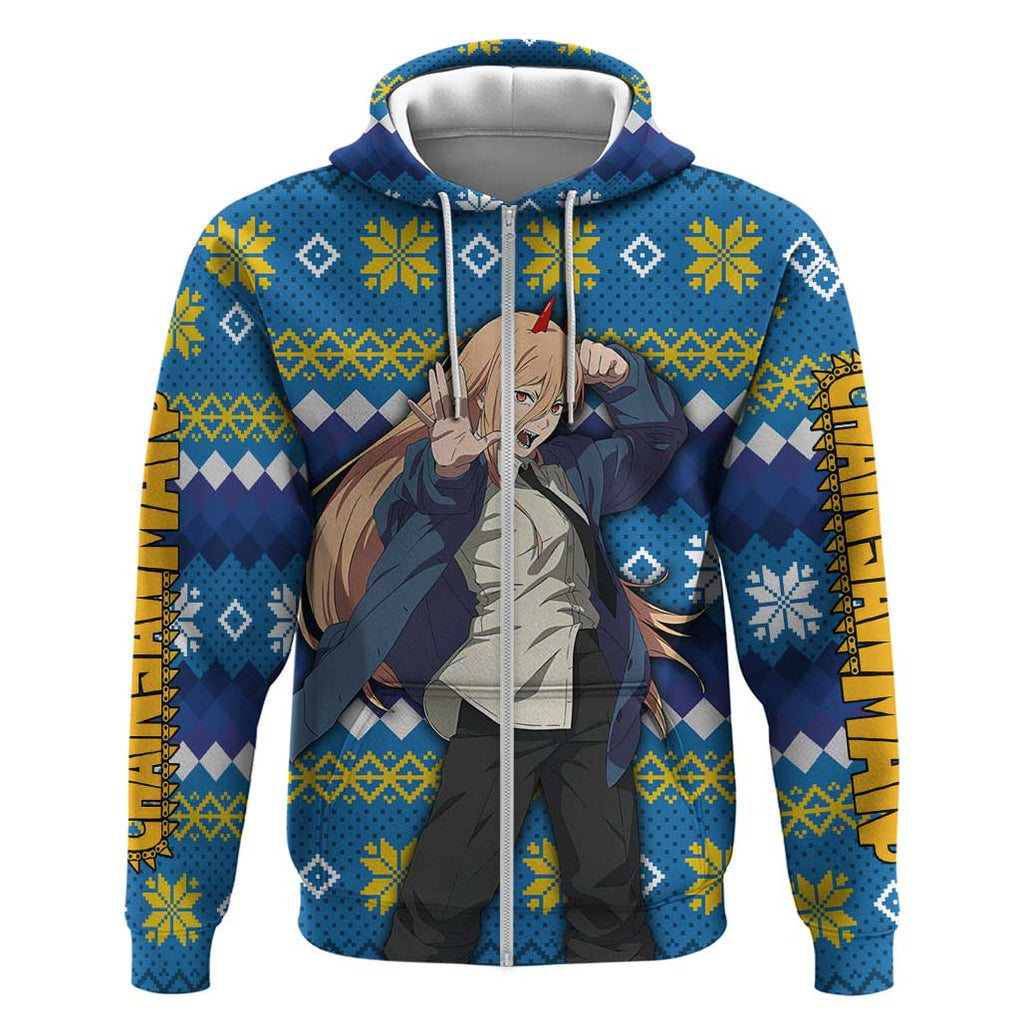 Power - Chainsaw Man Hoodie Anime Mix Christmas Style