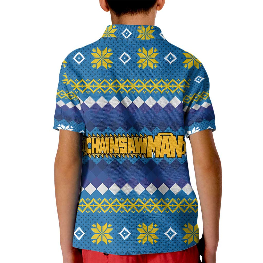 Power - Chainsaw Man Kid Polo Shirt Anime Mix Christmas Style