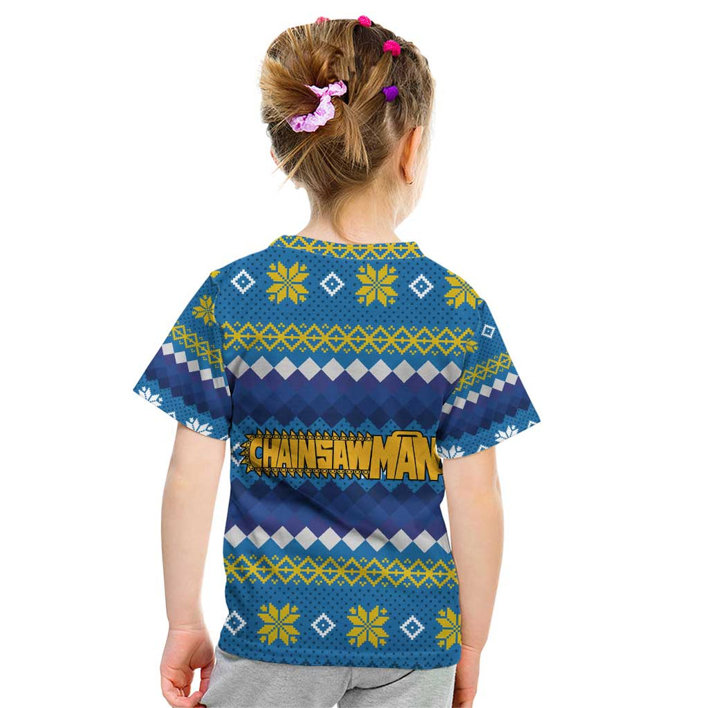 Power - Chainsaw Man Kid T Shirt Anime Mix Christmas Style